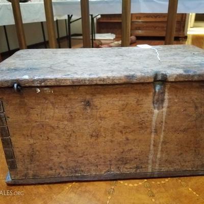 Lot-161 Antique Spanish Wooden Chest