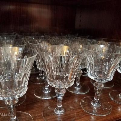 Lot-102 Clear Baccarat Crystal Water Goblets 14cm Lot of 10