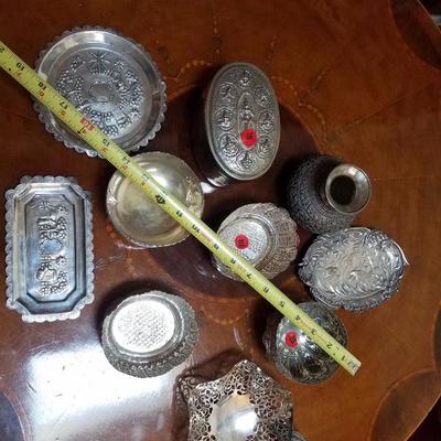 Lot-78 10 Pc Mixed Various Lot Silver Plate Assortment