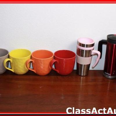 Variety Large Coffee Mugs & Thermos's - Lot 27