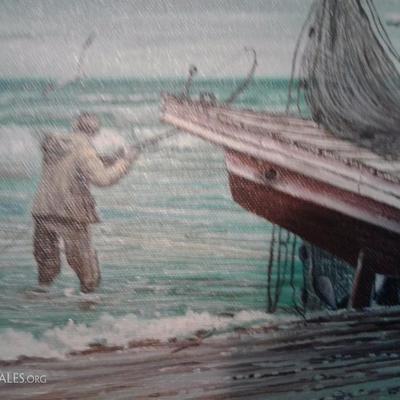 Oil painting by Bob Baker
