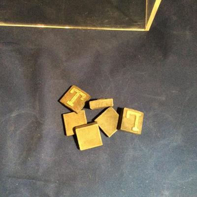 Vintage Scrabble Pieces in Ball Jar