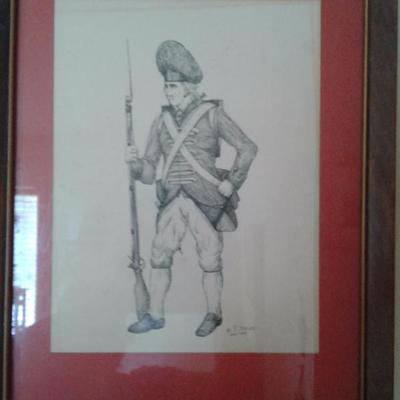 Pair of matching revolutionary soldiers