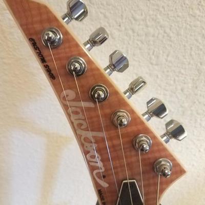 Lot-F7 SL1 Soloist HSS Jackson Flame Maple Top Left Hand Guitar W/ Case