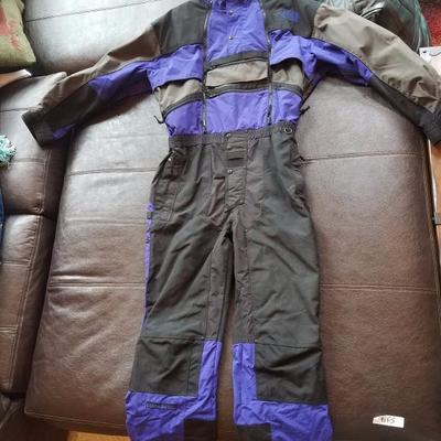 Lot-C22 Men's Full Bodied North Face Purple & Black Ski Suit 