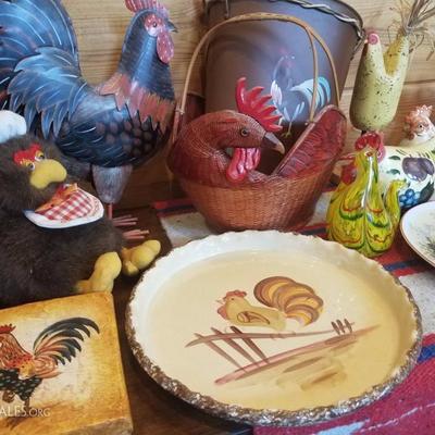 Lot-C17 20+ Country Rooster DÃ©cor Various Mixed Lot