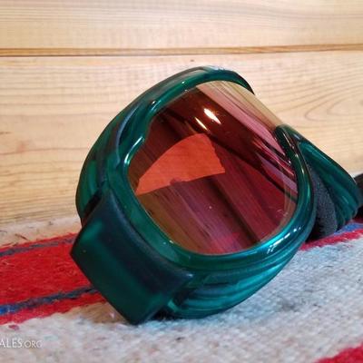 Lot-C39 Bolle Winter Ski Goggles Green & Orange Chrono 