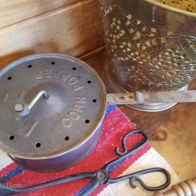 Lot-B23 13 Pc Nostalgic Fireplace Accessory Set Mixed Assorted Tool Lot