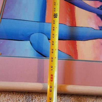 Lot-A11 Downe Burns Matted Framed Southwestern Print