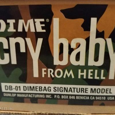 Lot-F19 Dime Bag Signature Model Cry Baby from Hell Jim Dunlop Camo