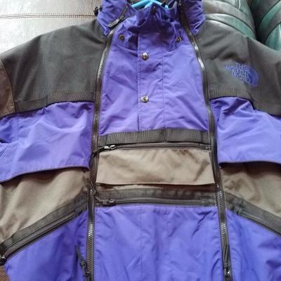 Lot-C22 Men's Full Bodied North Face Purple & Black Ski Suit 