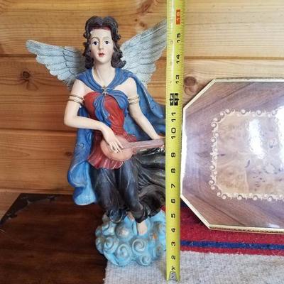 Lot-E7 5 Pc Mixed Lot Swan/Platter/Duck/Angel/Jug 