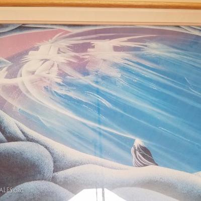 Lot-B53 Signed & Numbered Framed Print by Bill Rabbit "Cave of the Ancestors"