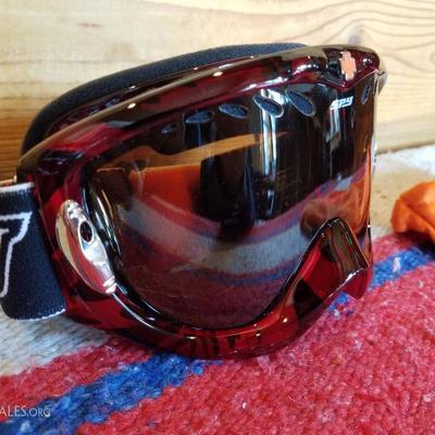 Lot-C35 Red & Black Spy Winter Snow Ski Goggles
