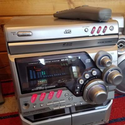 Lot-E8 JVC MX-KS Compact Component System Radio Player w/ Bass Extension