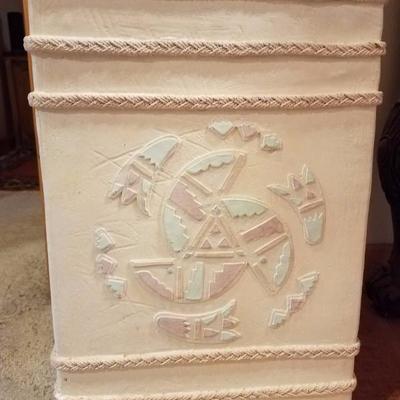 Lot-C4 Large Decorative Ceramic Flower Vase w/ Pedestal