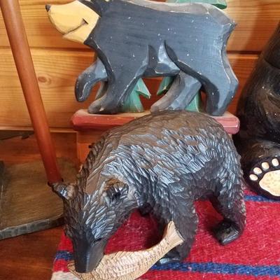 Lot-E1 7 Pc Mixed Bear DÃ©cor Assorted Forest Items