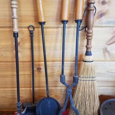 Lot-B23 13 Pc Nostalgic Fireplace Accessory Set Mixed Assorted Tool Lot