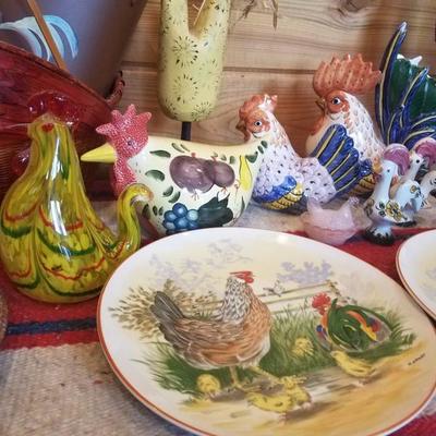 Lot-C17 20+ Country Rooster DÃ©cor Various Mixed Lot