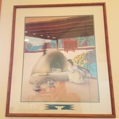 Lot-A18 Robert Arnold Signed 31x27 Framed Matted Print