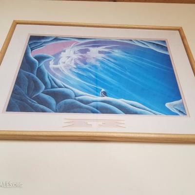 Lot-B53 Signed & Numbered Framed Print by Bill Rabbit "Cave of the Ancestors"