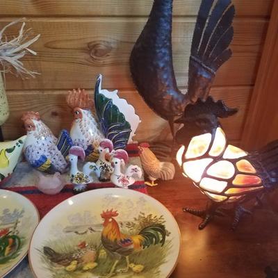 Lot-C17 20+ Country Rooster DÃ©cor Various Mixed Lot