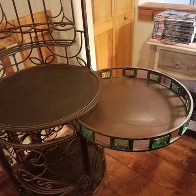 Lot-D5 Round Twisted Metal Wine Vineyard Bar