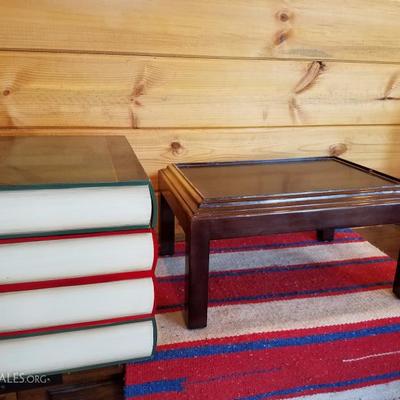 Lot-B9 Wooden Explorers Hidden Chest Book DÃ©cor w/ Stand