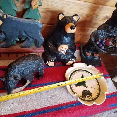 Lot-E1 7 Pc Mixed Bear DÃ©cor Assorted Forest Items