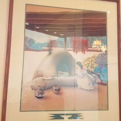 Lot-A18 Robert Arnold Signed 31x27 Framed Matted Print