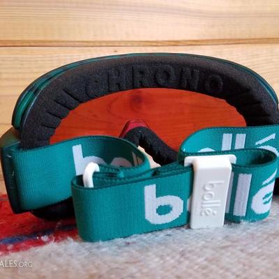 Lot-C39 Bolle Winter Ski Goggles Green & Orange Chrono 