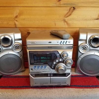 Lot-E8 JVC MX-KS Compact Component System Radio Player w/ Bass Extension