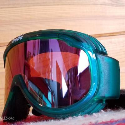 Lot-C39 Bolle Winter Ski Goggles Green & Orange Chrono 