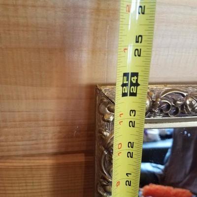 Lot-E10 Vintage Regency Hand Carved Wooden Framed Mirror