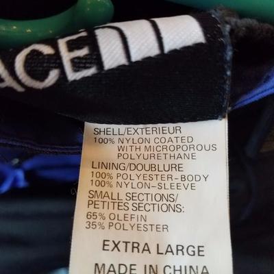 Lot-C21 XL Full Bodied NorthFace Ski Suit Blue Black Red & Orange