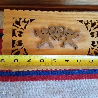 Lot-B41 Hand Carved Wooden Trinket Box 