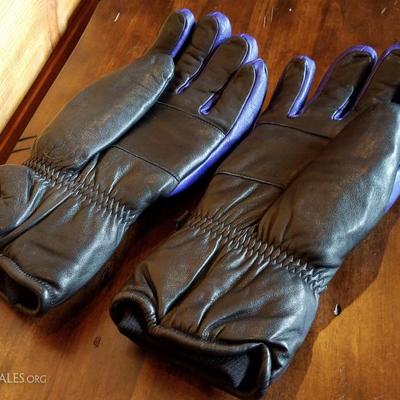 Lot-C44 Men's XL Swanty Purple Blue & Black Ski Gloves