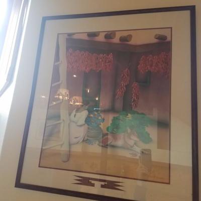 Lot-B51 Signed Matted & Framed "Chili Dog" Print by Robert Arnold 31.5x27