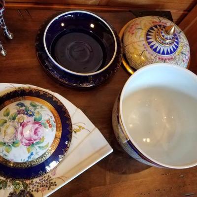Lot-B61 9 Pc Cloissone DÃ©cor Oriental Asian Mixed Lot
