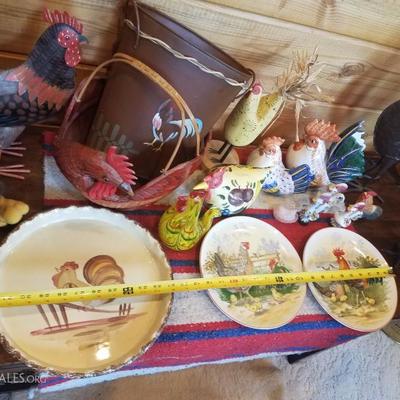 Lot-C17 20+ Country Rooster DÃ©cor Various Mixed Lot
