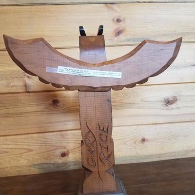 Lot-B30 Artist Gary Rice Haida Tribe Totem Pole Canadian Indian