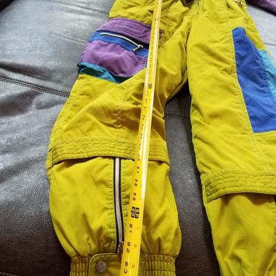 Lot-C26 Men's XL Desente  Purple Yellow & Blue Full Body Ski Suit