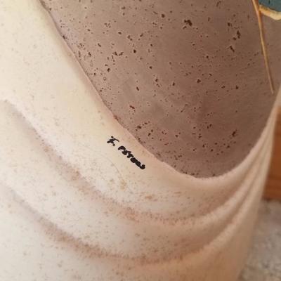 Lot A7 2 Pc Soutwest Pottery Artist Signed Decorative Vases #3
