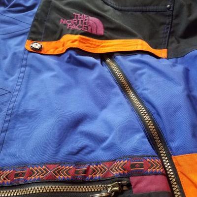 Lot-C21 XL Full Bodied NorthFace Ski Suit Blue Black Red & Orange