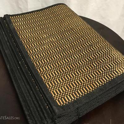 8 dark brown placemats 