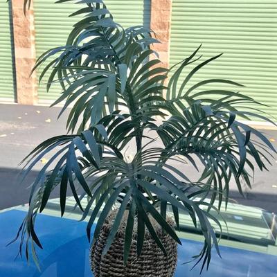 Palm silk plant 20" tall approx