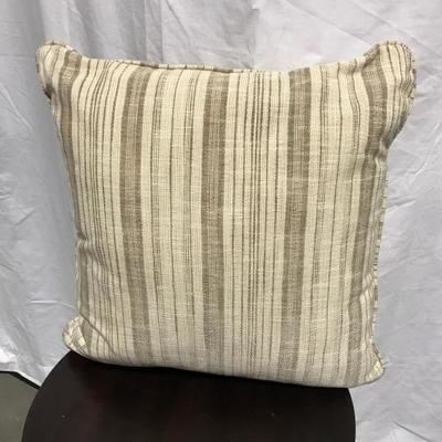 Tan stripe pillow 