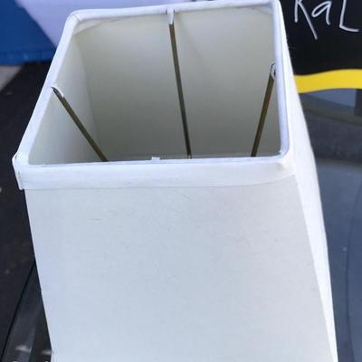 White lamp shade