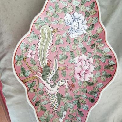 Ethan Allen set vase and platter