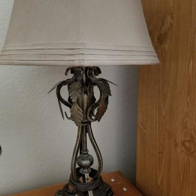 Lot of 2 brass lamps